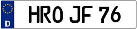Truck License Plate